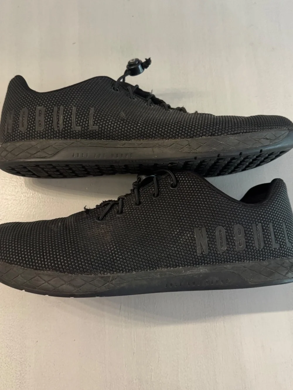NOBULL Men's Black Outwork Strength Training Tennis Shoes Sz 13 GUC